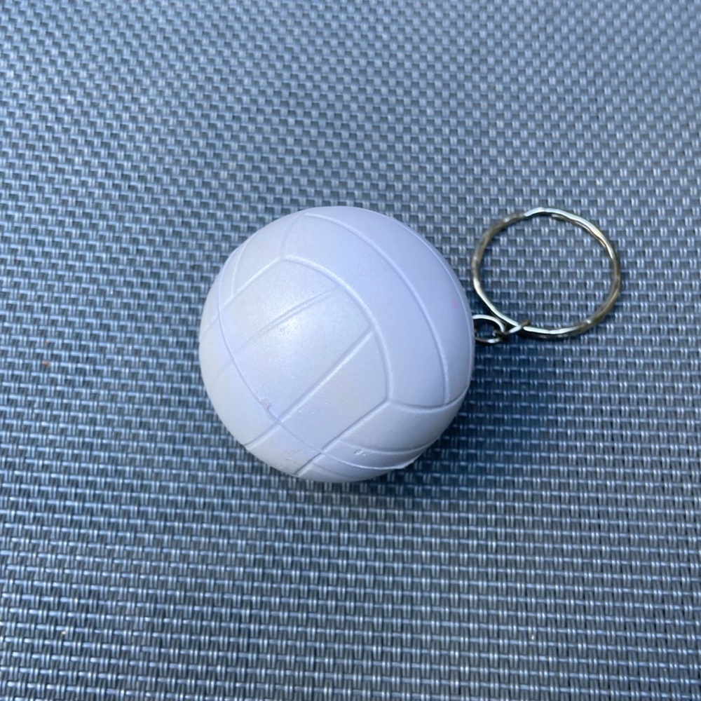 A cute volleyball keychain!